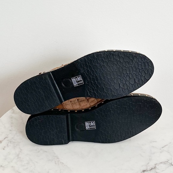 NEW Free People Atlas Chelsea Studded Booties Quilted Camel Size 39 EU 9 US - Picture 9 of 9